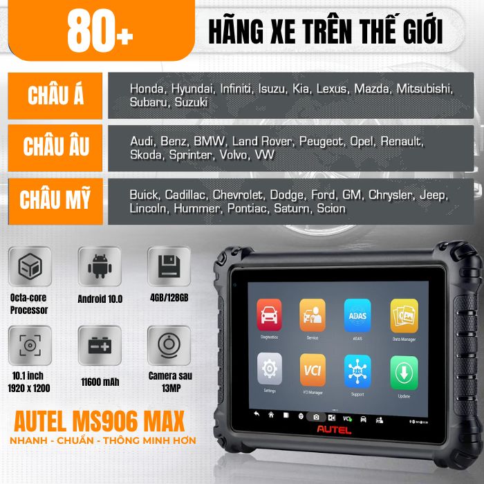 Top 5 lý do gara nên sở hữu Autel MS906 MAX
