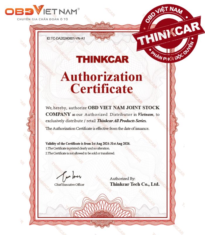 OBD - Nhà Phân Phối Độc Quyền Thinkcar Tại Việt Nam