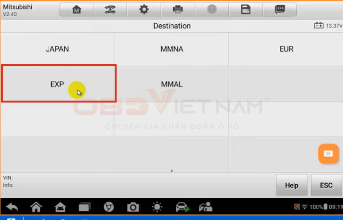 Hướng Dẫn Chẩn Đoán Xe Mitsubishi Xpander 2024 Bằng Autel Mx900 (Chọn Thủ Công)