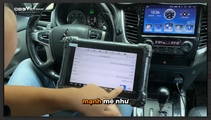Hướng Dẫn Kích Hoạt Tính Năng Mở Khóa Cửa Khi Về Số P Trên Mitsubishi Triton 2018 Bằng Autel Ms906 Max